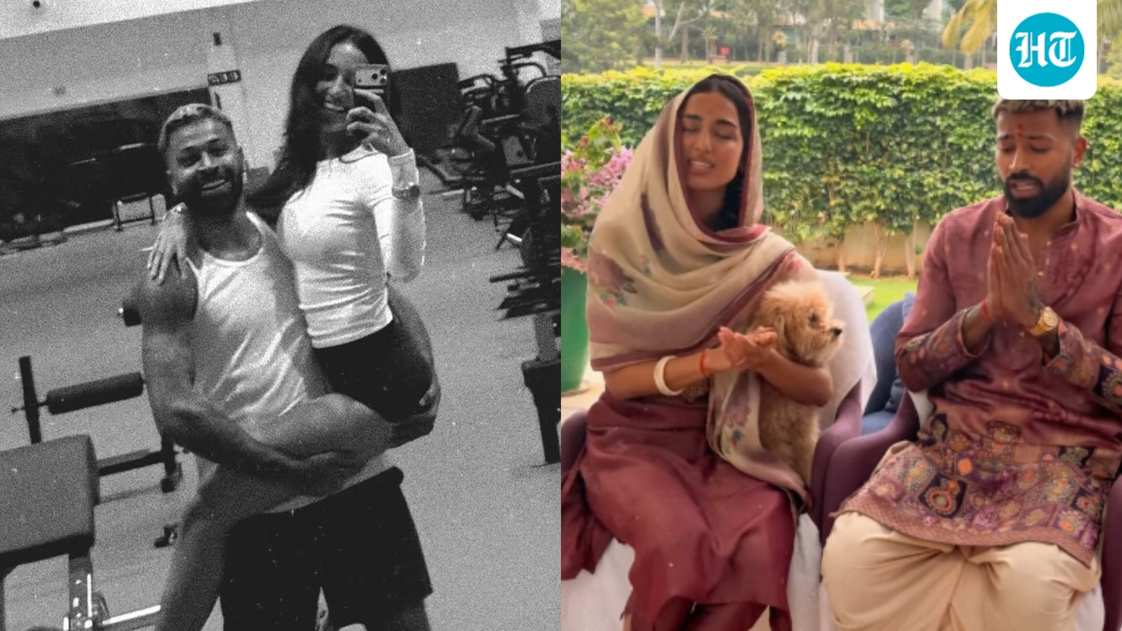 Hardik Pandya lifts GF Mahieka Sharma in his arms at the gym, couple performs Hanuman puja at home; watch