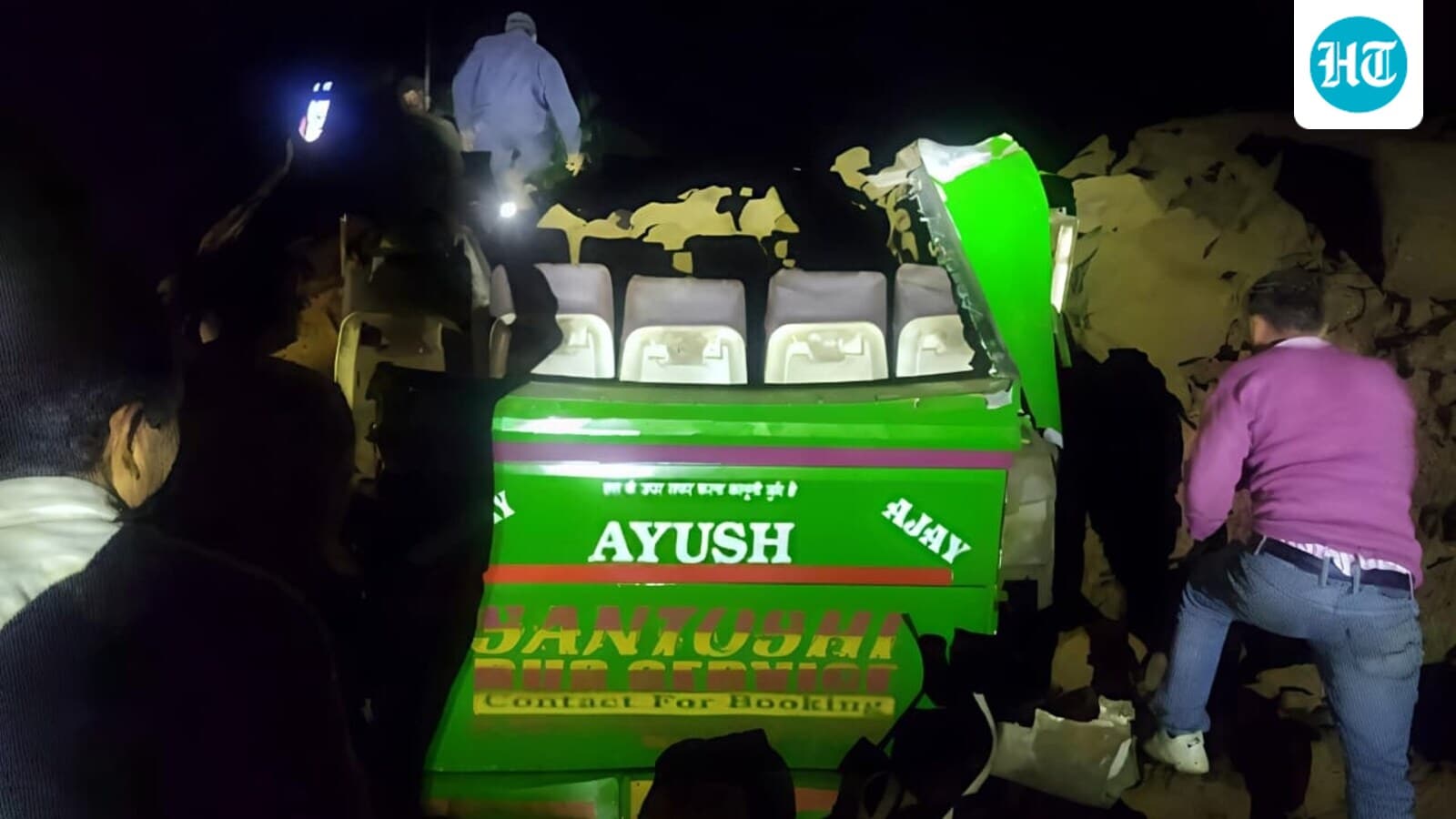 15 killed as landslide hits bus in Himachal's Bilaspur, rescue on