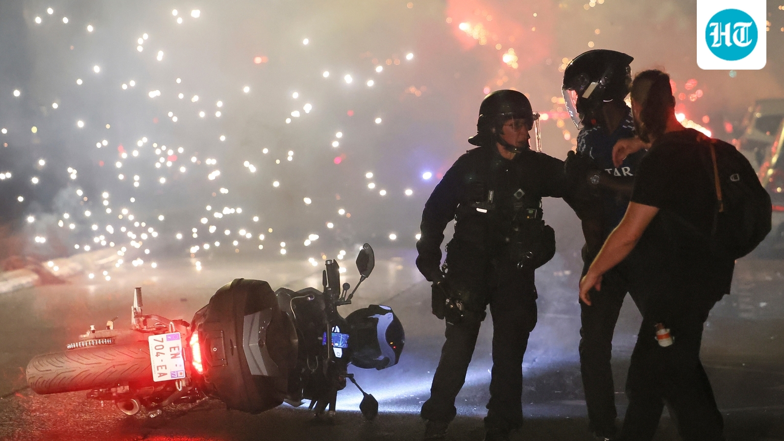 European Champions watch their city burn: PSG's 2nd UCL title celebrations turn ugly as fans take to vandalism, violence