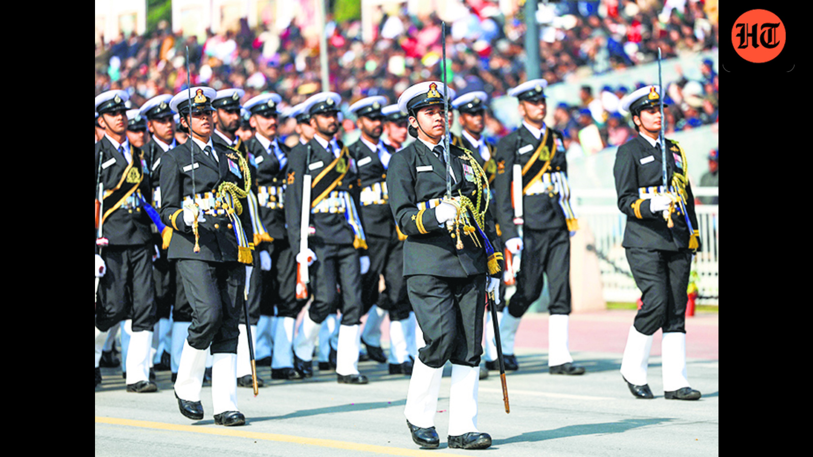Navy, Delhi Police given awards for best marching squads at R-Day parade