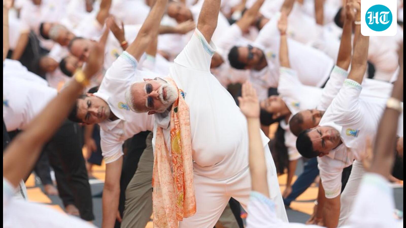 PM Modi at Yoga Day celebrations in Kolkata says the practice connects world to India