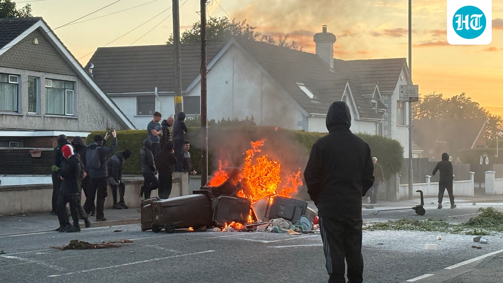 'Poor guy is terrified': Indian man chased by protestors amid Belfast riots