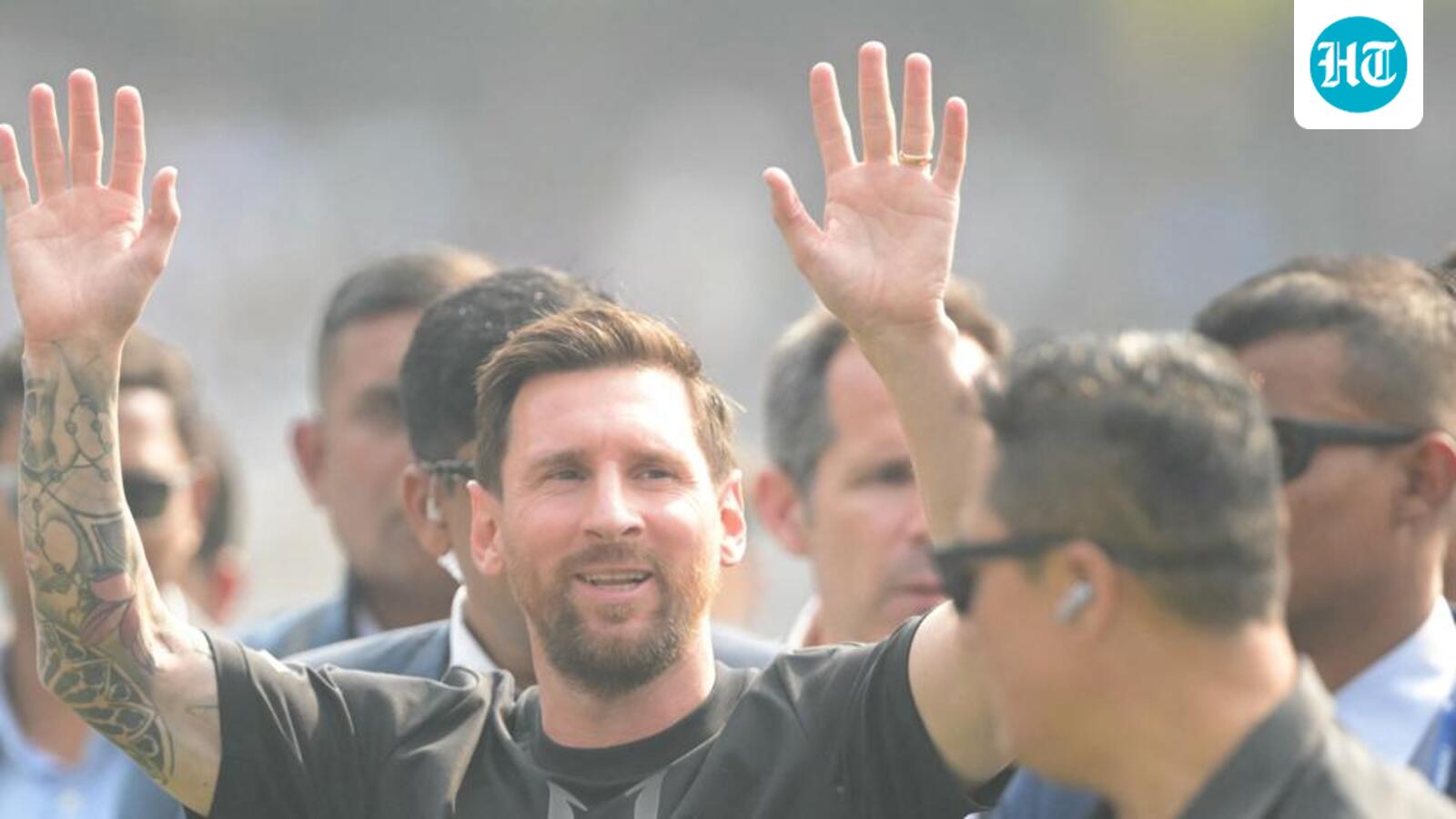 Chaos at Messi show in Kolkata