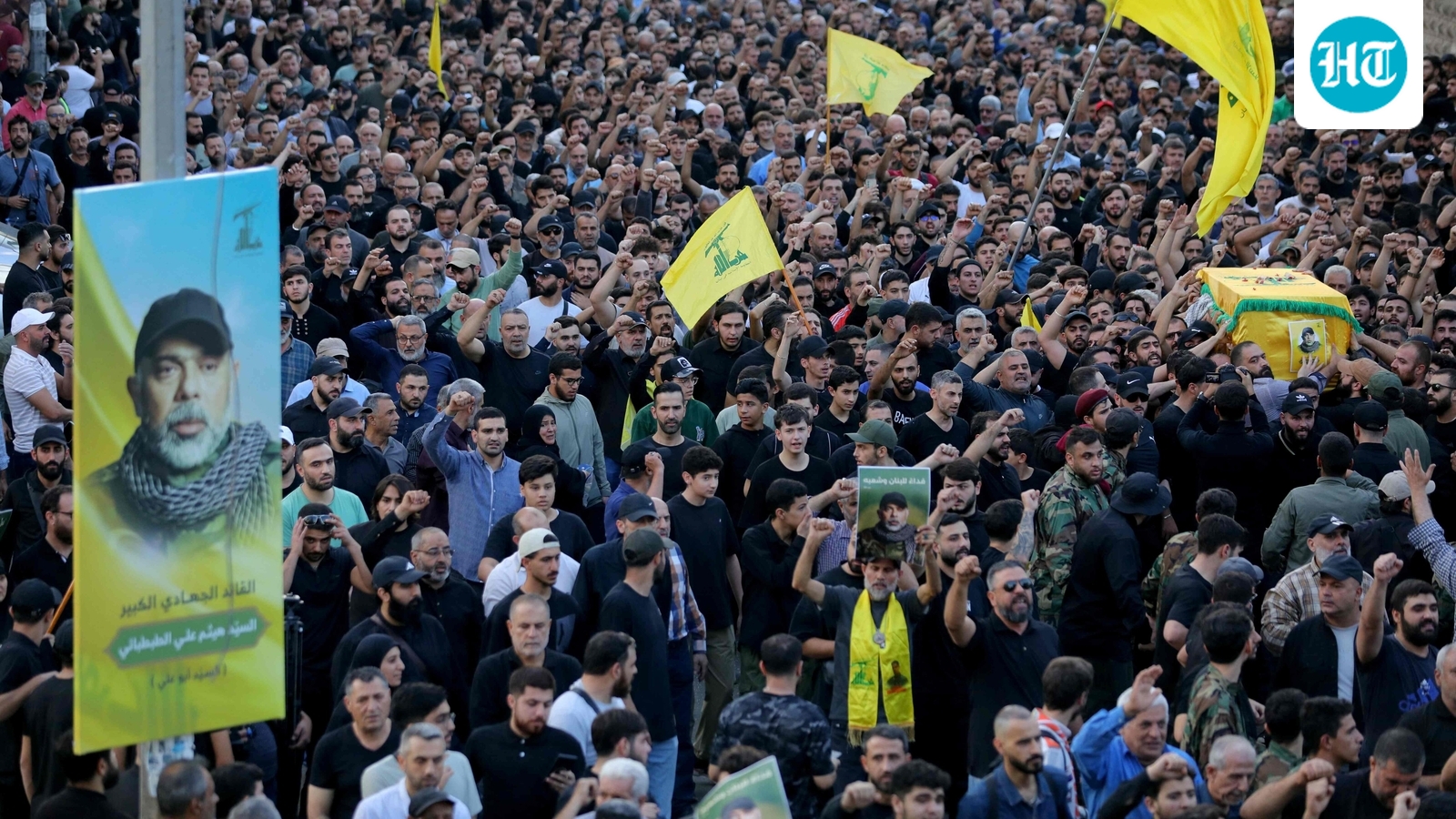 Crowds in Beirut suburbs mourn Hezbollah commander slain by Israel
