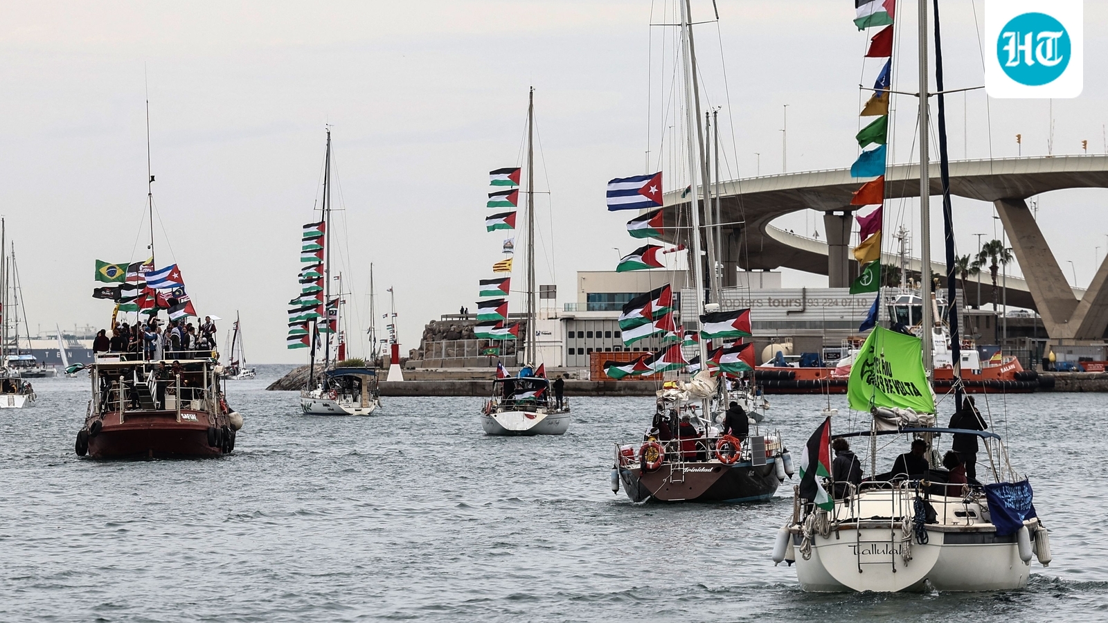 Activists say Israeli forces intercepted Gaza aid flotilla near Crete, detaining crews