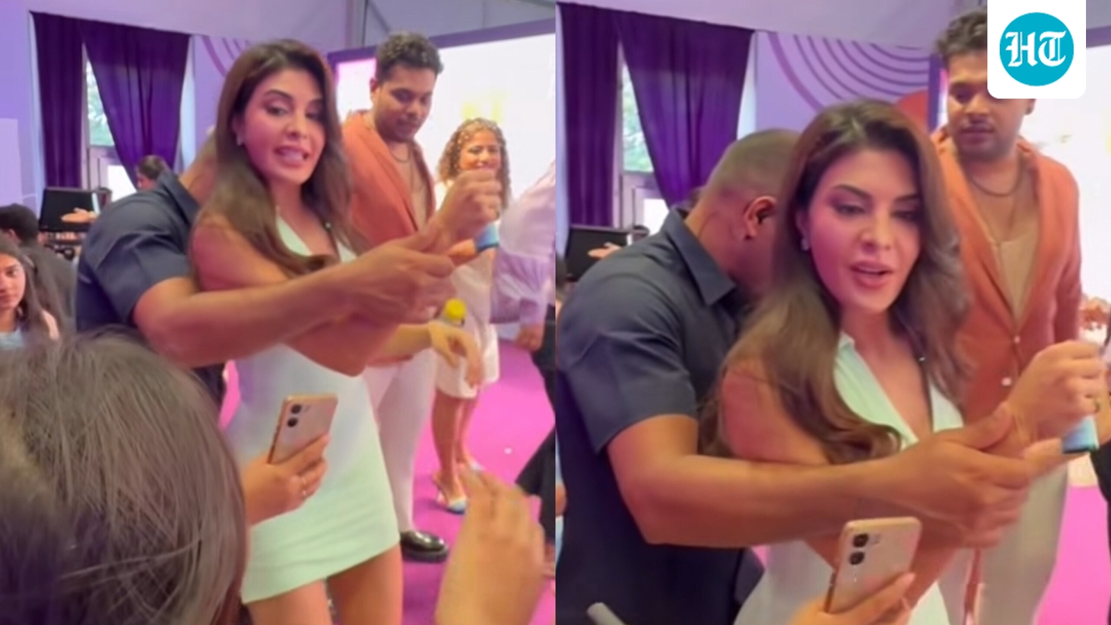 Internet slams Jacqueline Fernandez's bodyguard for grabbing her wrist: 'She looks uncomfortable'