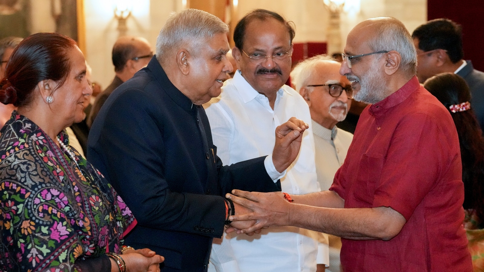 Jagdeep Dhankhar seen at VP oath-taking ceremony in first appearance since quitting post