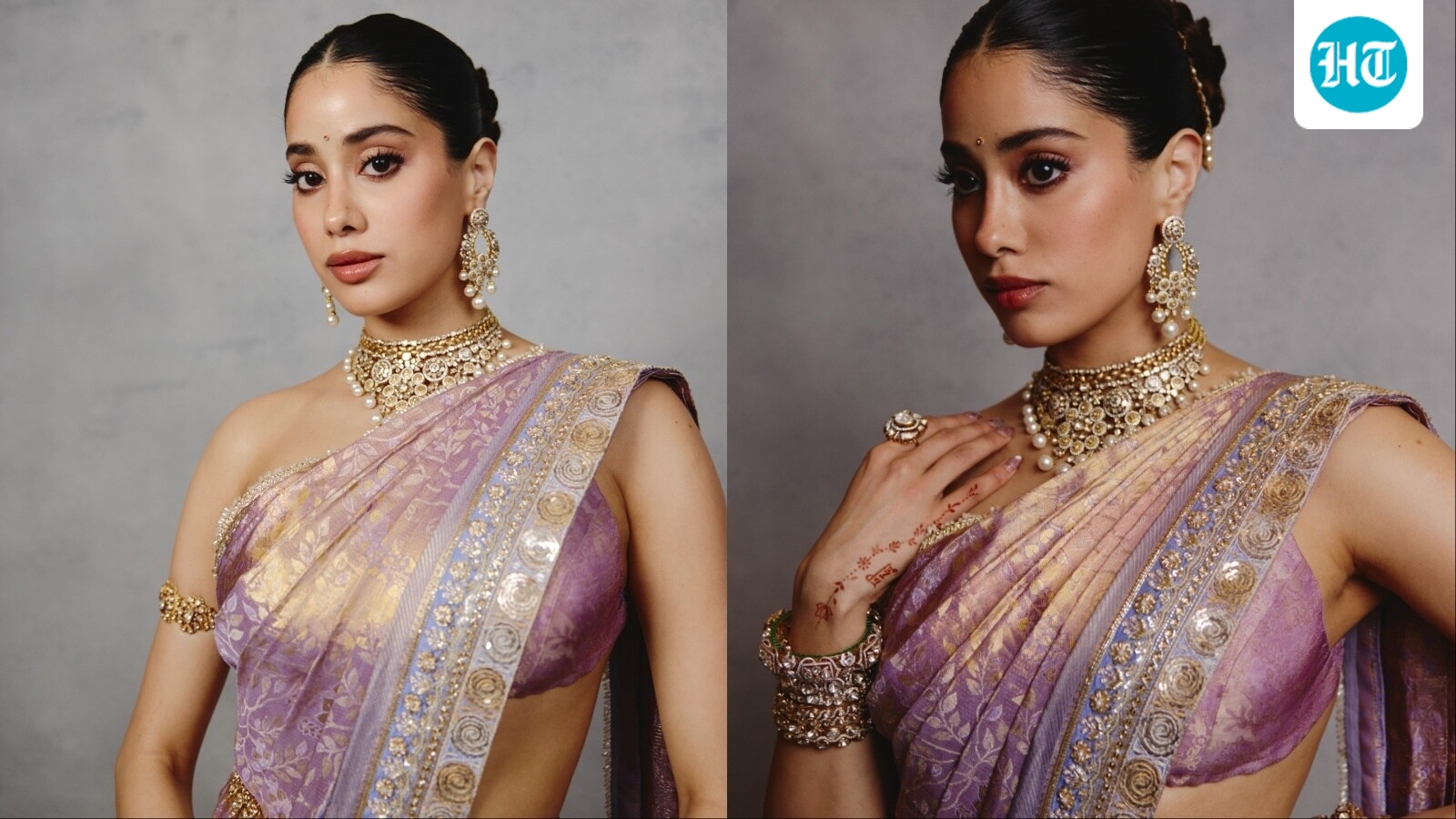 Janhvi Kapoor flaunts boyfriend Shikhar Pahariya's name in mehendi at Anshula Kapoor's wedding reception. See photos