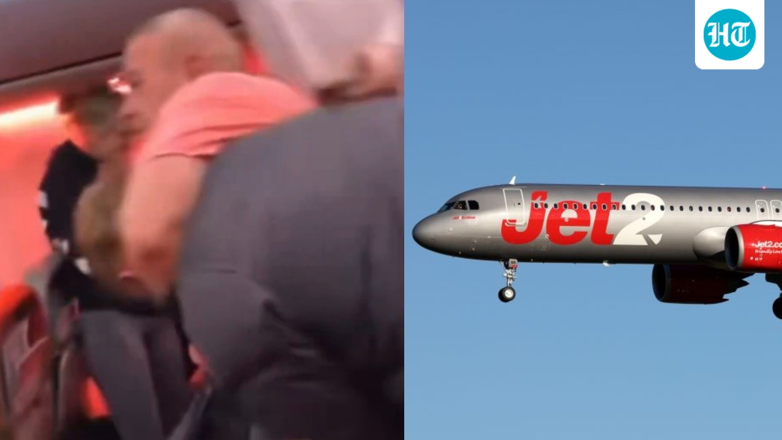 Jet2 Turkey-UK flight forced to land in Brussels after passengers start mid-air brawl | Video