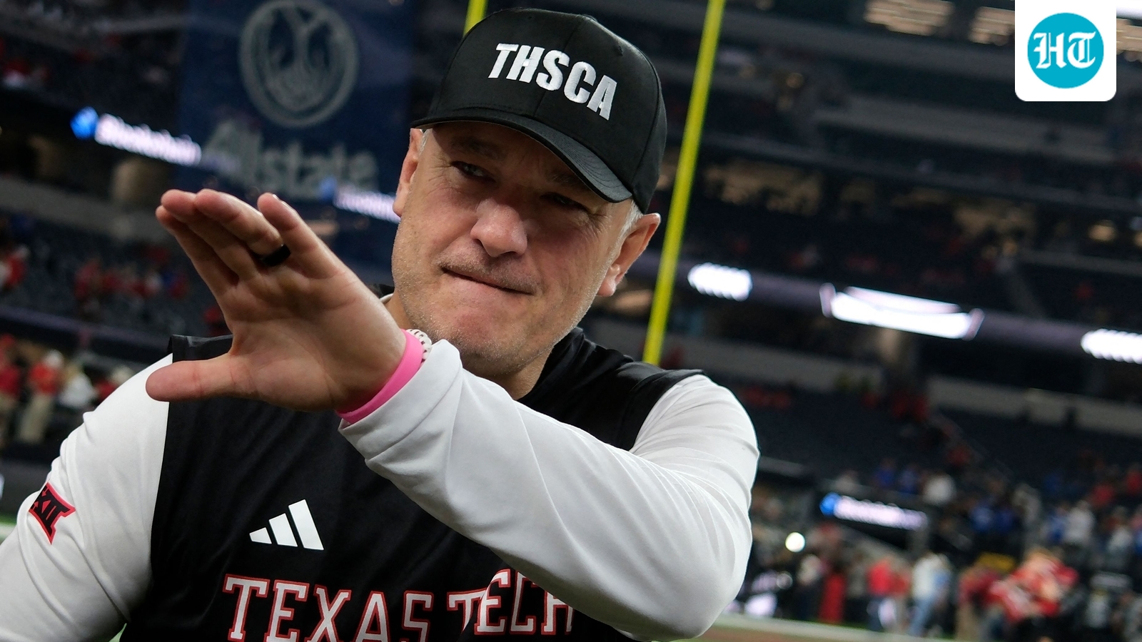 Joey McGuire's sweet reaction to Texas Tech's Big 12 win; positive update on contract - Watch