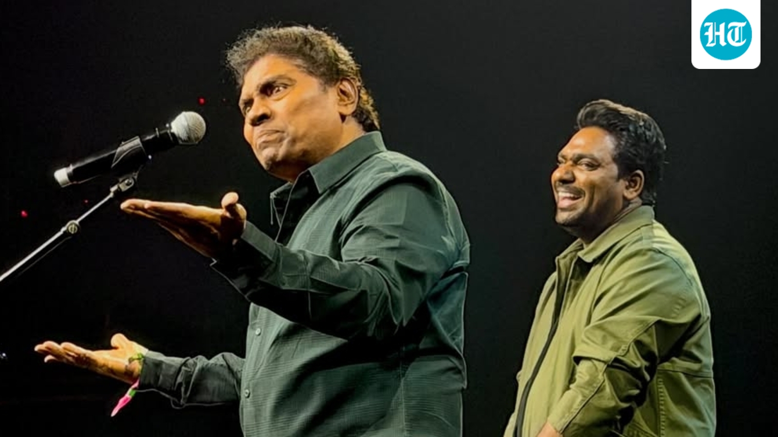 Johnny Lever surprises Zakir Khan on stage at Papa Yaar tour in Mumbai, fans say, ‘The genius with the GOAT’
