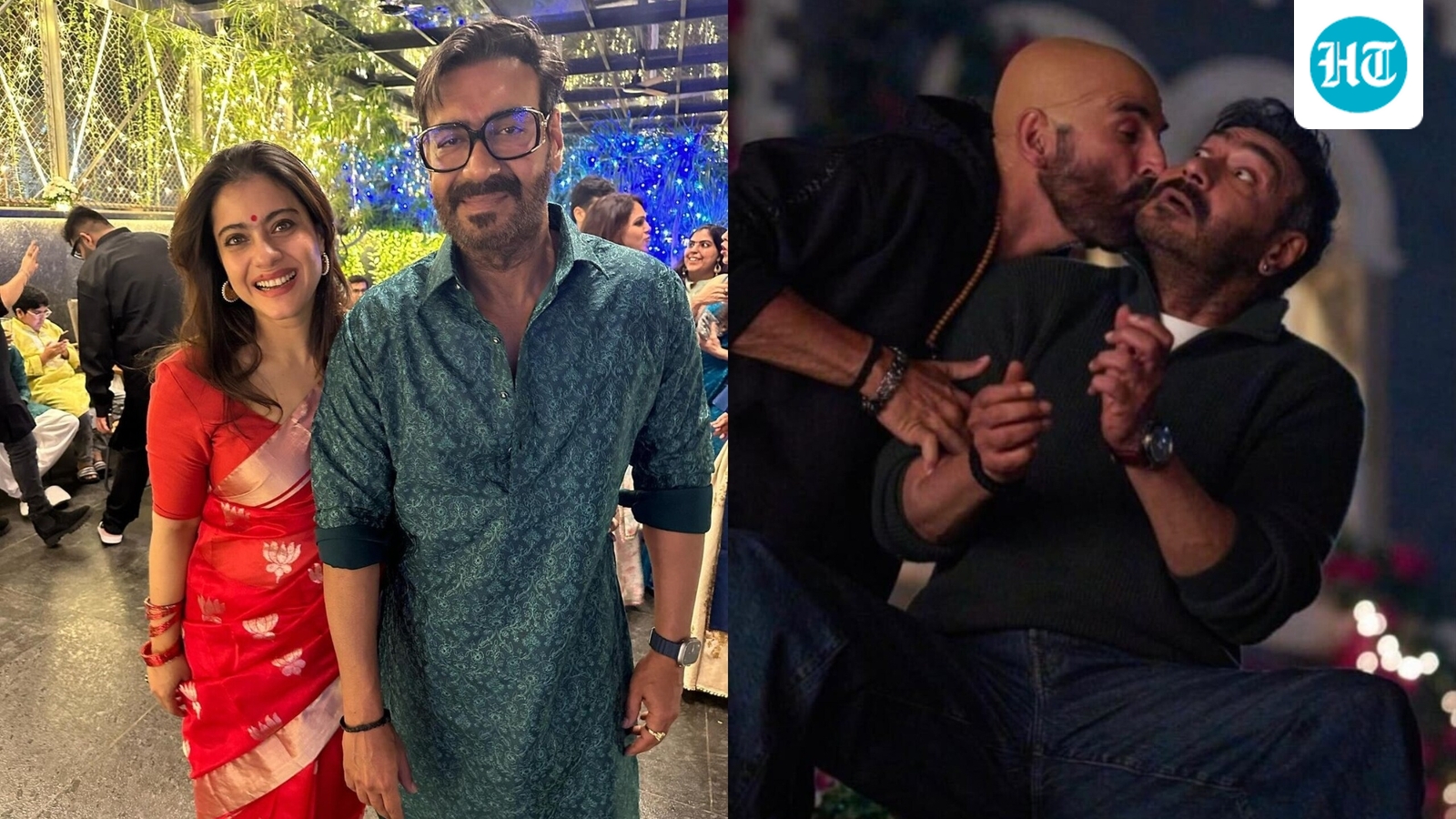 Ajay Devgn turns 57: Kajol roasts him, Akshay Kumar gives him a kiss in sweet birthday wish
