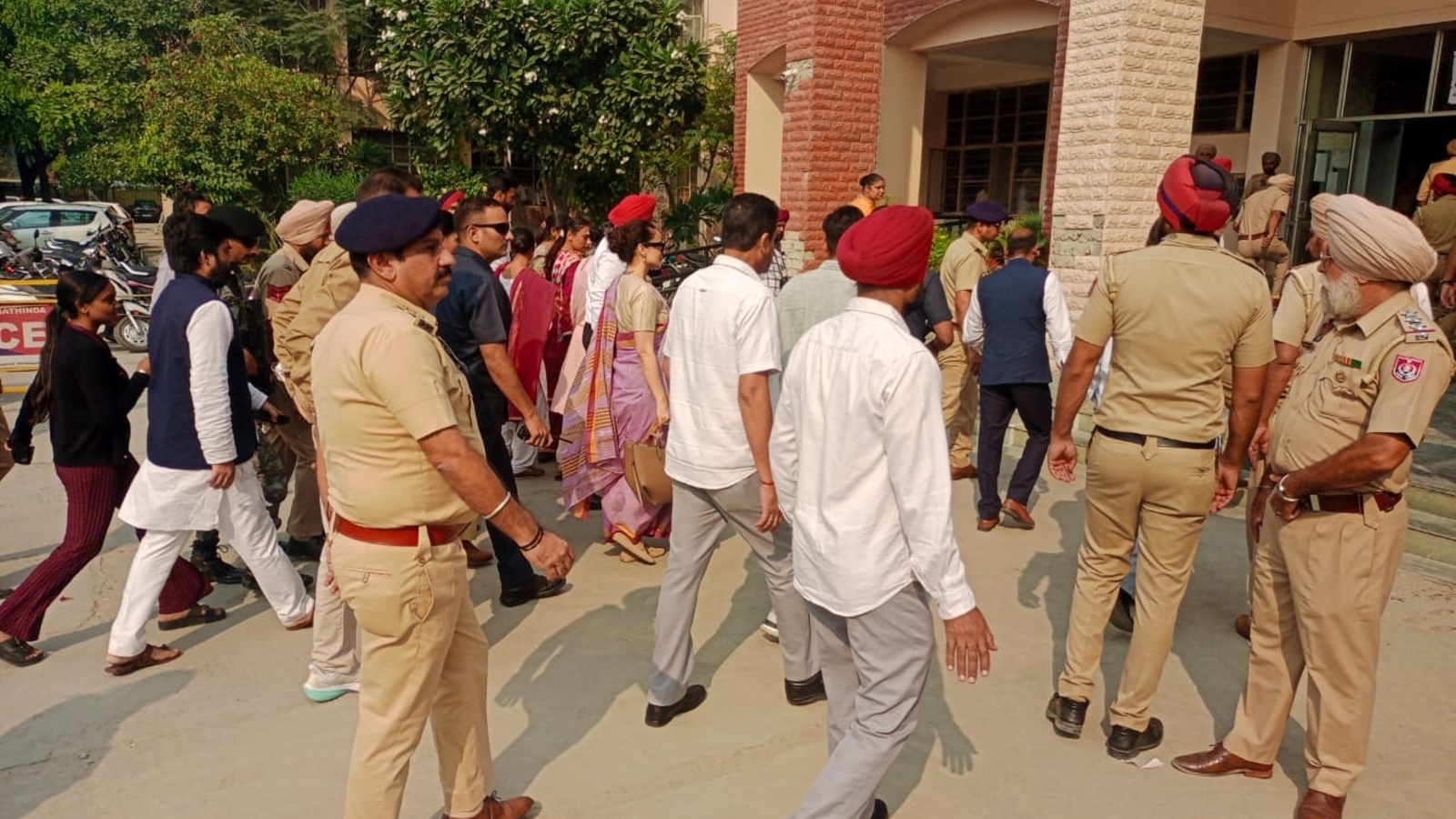 Amid tight security, Kangana Ranaut appears before Bathinda court in defamation case