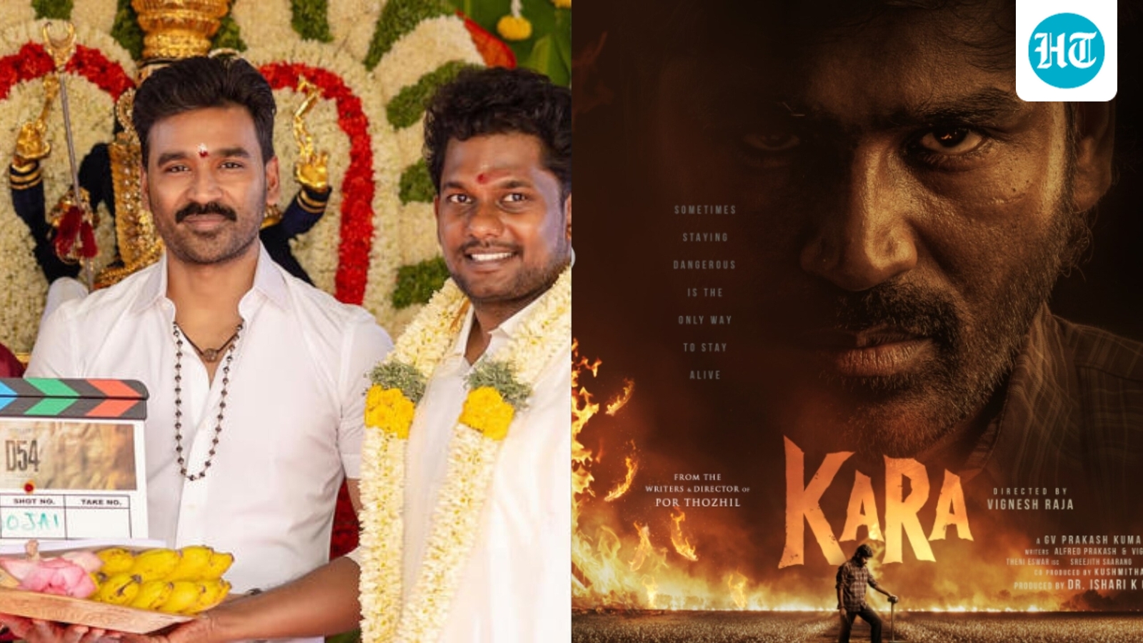 Dhanush and Vignesh Raja's D54 officially titled Kara; ‘dangerous’ first look poster unveiled on Pongal
