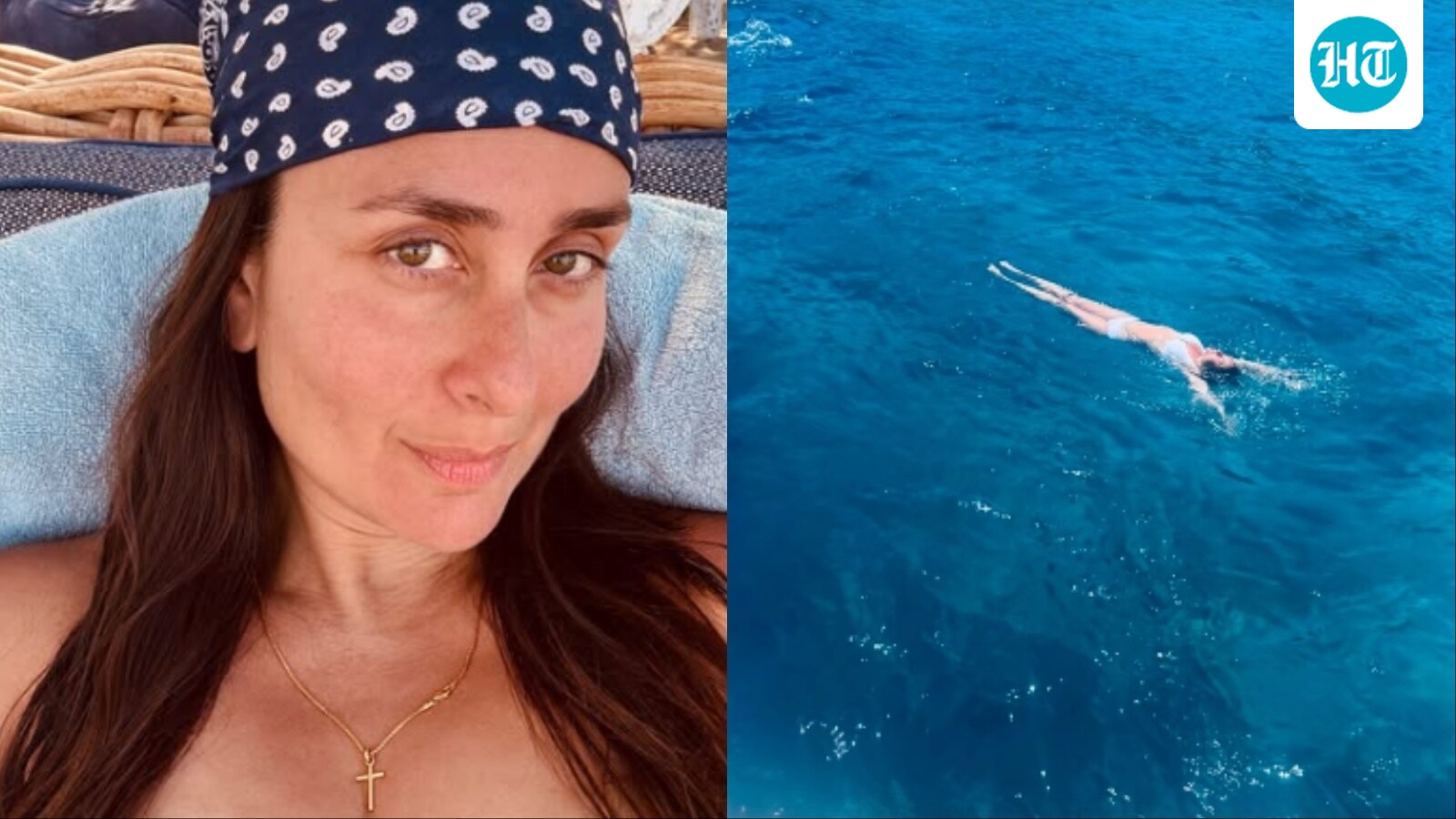 Kareena Kapoor stuns in white bikini as she enjoys a swim in the Aegean Sea during vacation; see photos