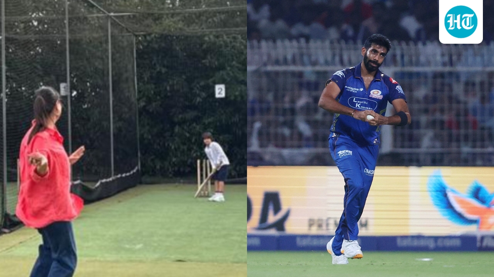 Kareena Kapoor says she 'can give competition to Jasprit Bumrah’ in bowling as she plays cricket with son Taimur. Watch