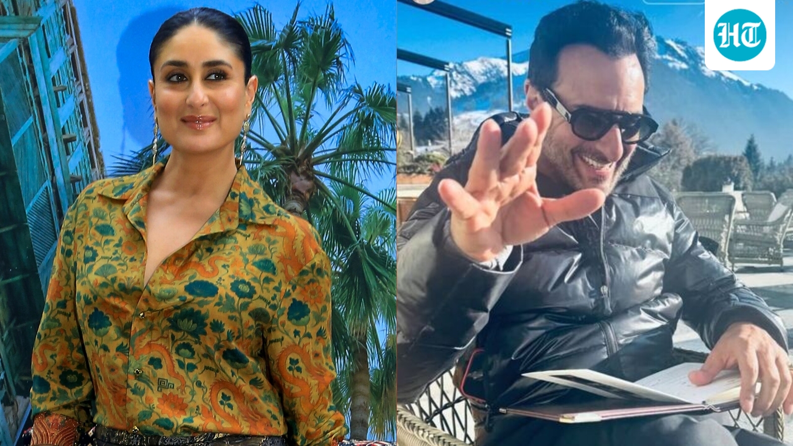 Kareena Kapoor finally gets hubby Saif Ali Khan to pose for photo, shares goofy moment with son Jeh from family vacation