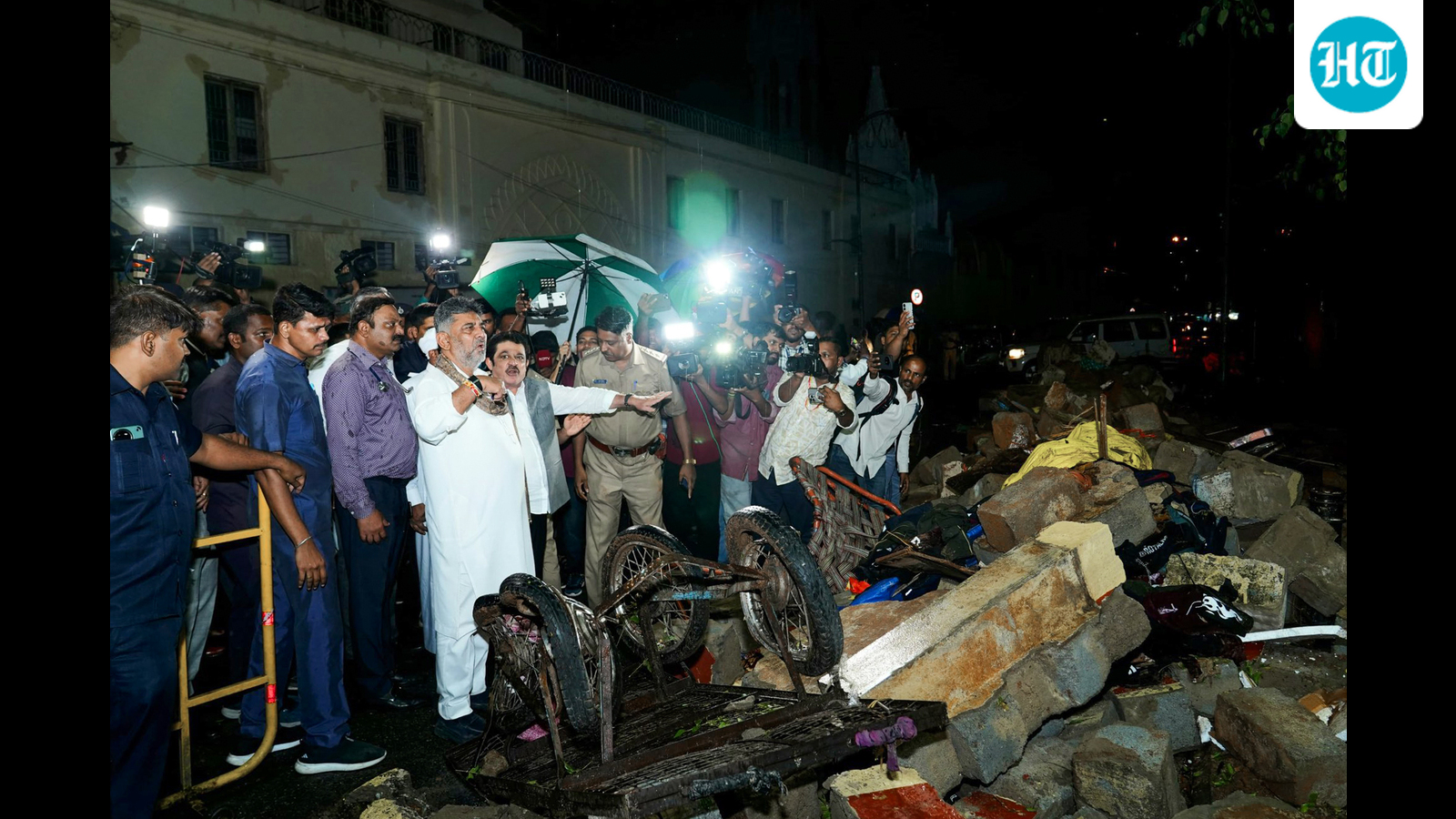 Seven killed after govt hospital wall collapses amid heavy rain in Bengaluru