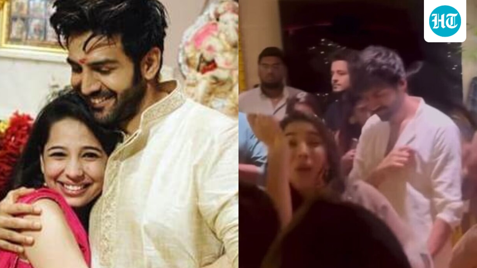 Kartik Aaryan performs brother duties, dances to Kajra Re at sister Kritika Tiwari's Haldi ceremony. Watch