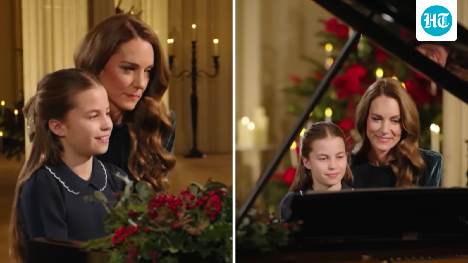 Kate Middleton, Princess Charlotte’s rare Christmas video: 10-year-old’s surprise piano duet with mom