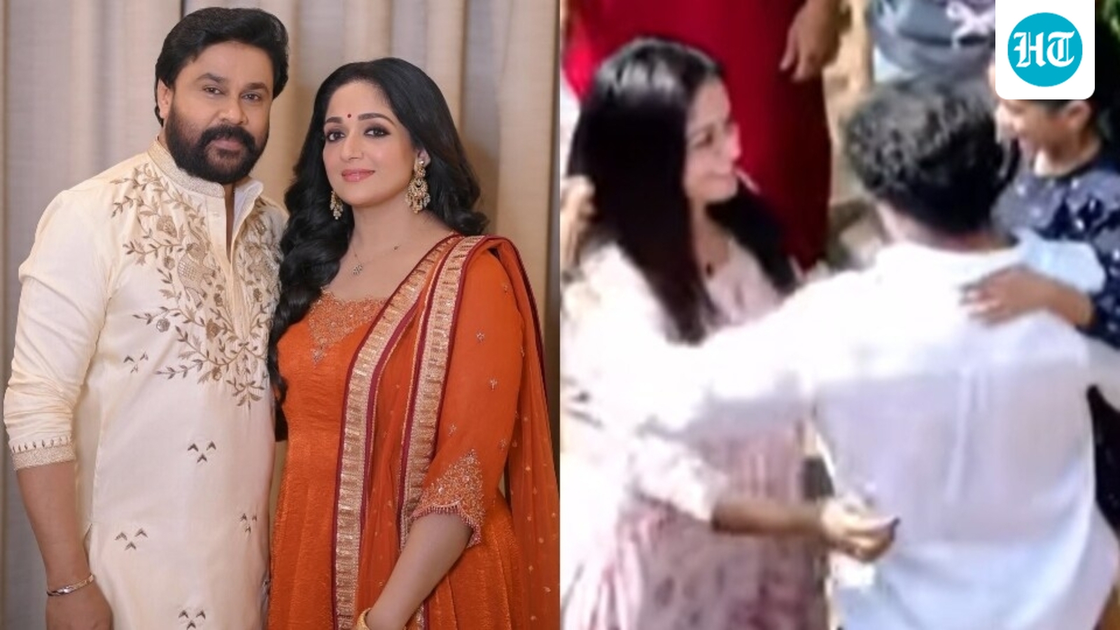 Dileep emotionally hugs wife Kavya Madhavan and daughter at Aluva home after acquittal in 2017 assault case