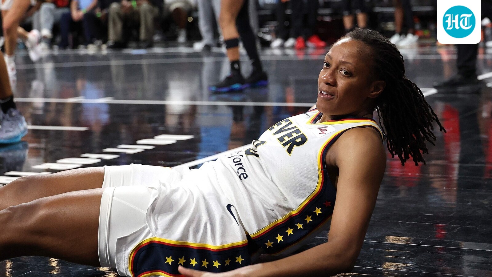What happened to Kelsey Mitchell? Fever star suffers potential season-ending injury as Caitlin Clark rushes to her side