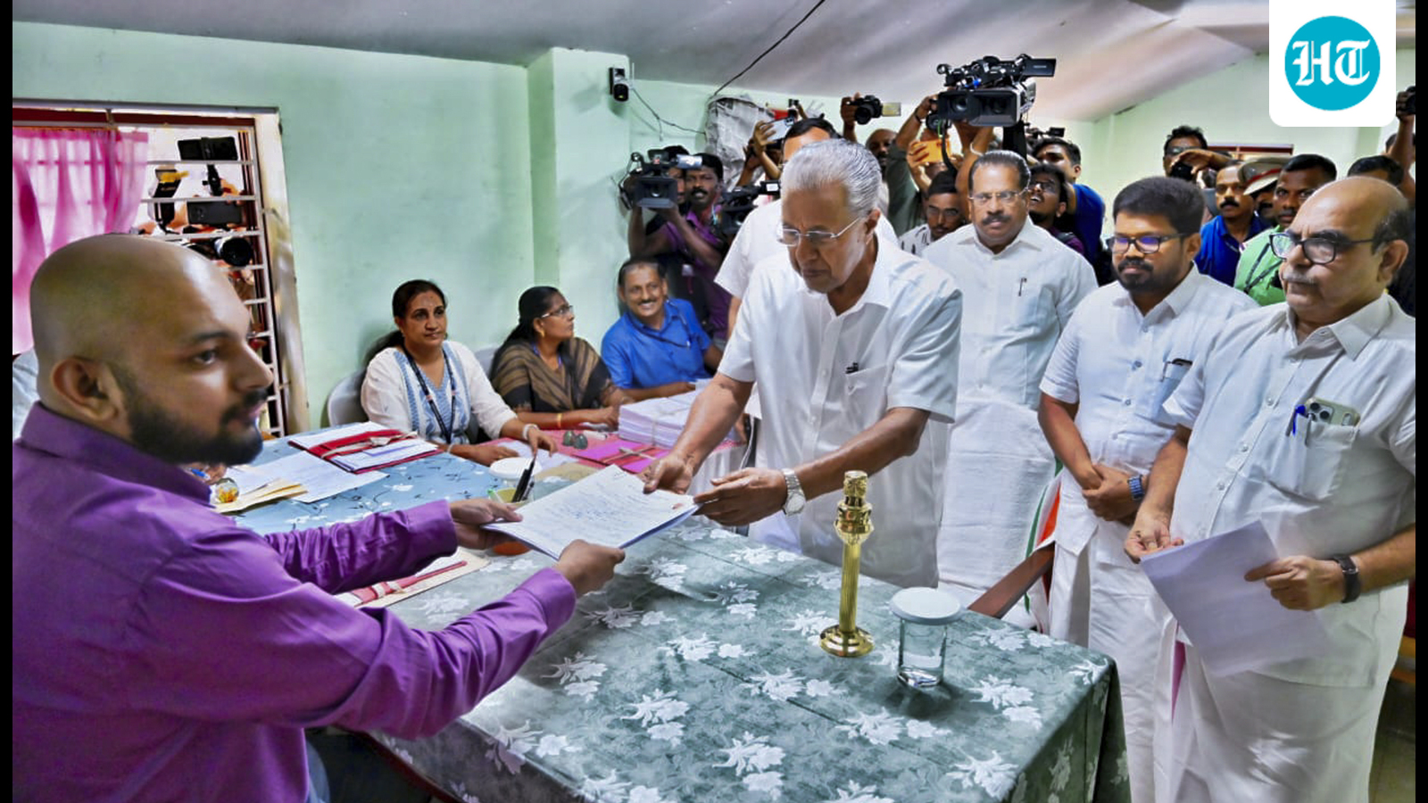 Vijayan files nomination papers, declares  ₹1.01 cr assets