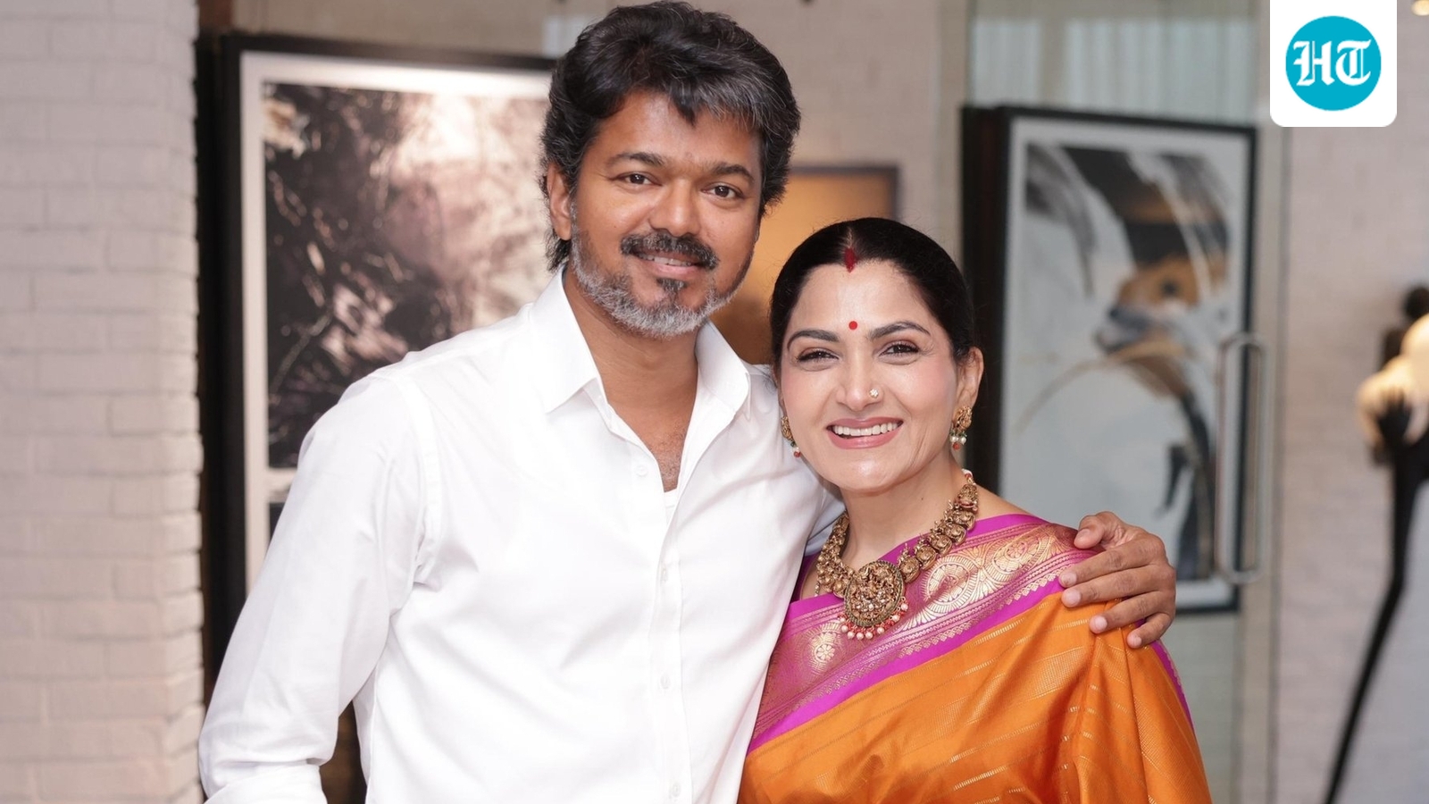 Khushbu Sundar visits ‘thambi’ Vijay's home to invite him to daughter's wedding: ‘Children couldn't take eyes off him’