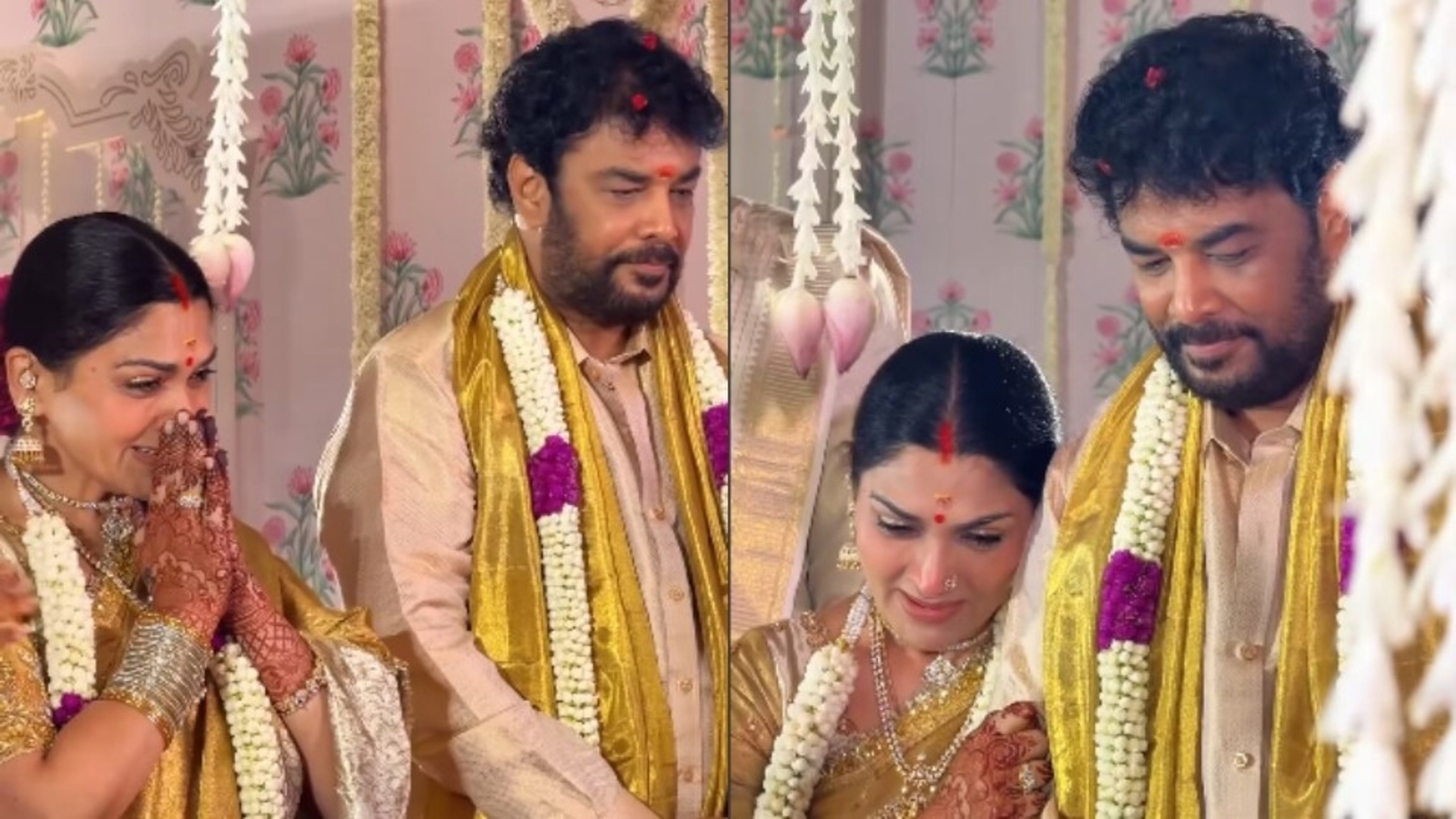 Khushbu gets emotional at daughter Avantika's wedding to Shravan Sreenivasan; holds husband Sundar C close. Watch