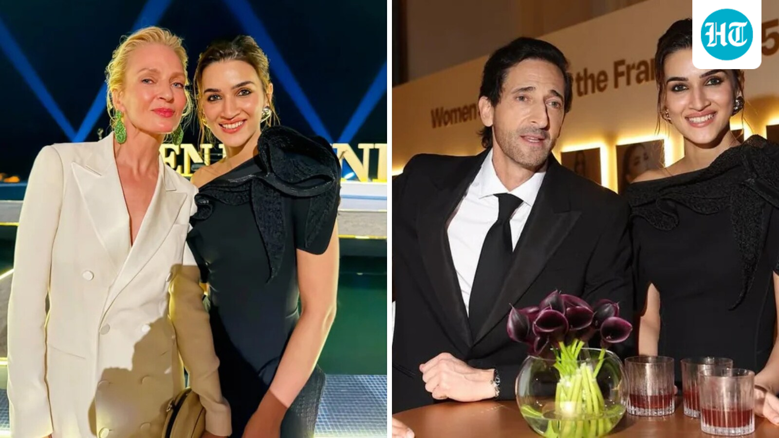 Kriti Sanon hangs out with Uma Thurman, Dakota Johnson, Adrien Brody at Red Sea Film Festival; see pics