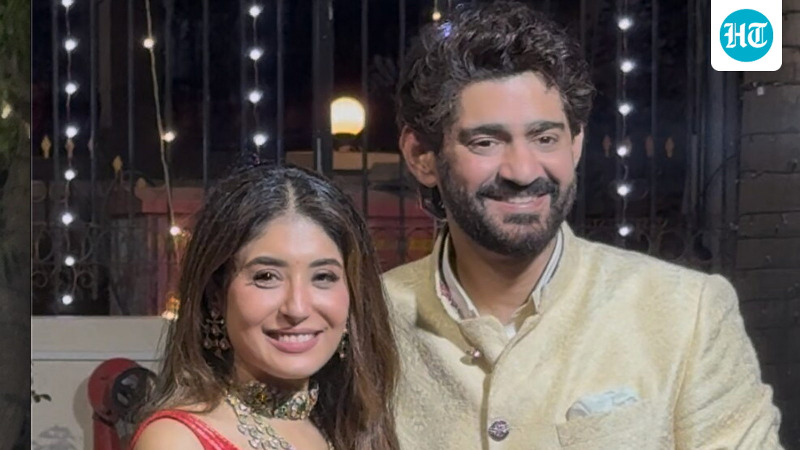 Kritika Kamra and Gaurav Kapur smile, hold hands as they make their first public appearance as a married couple. Watch