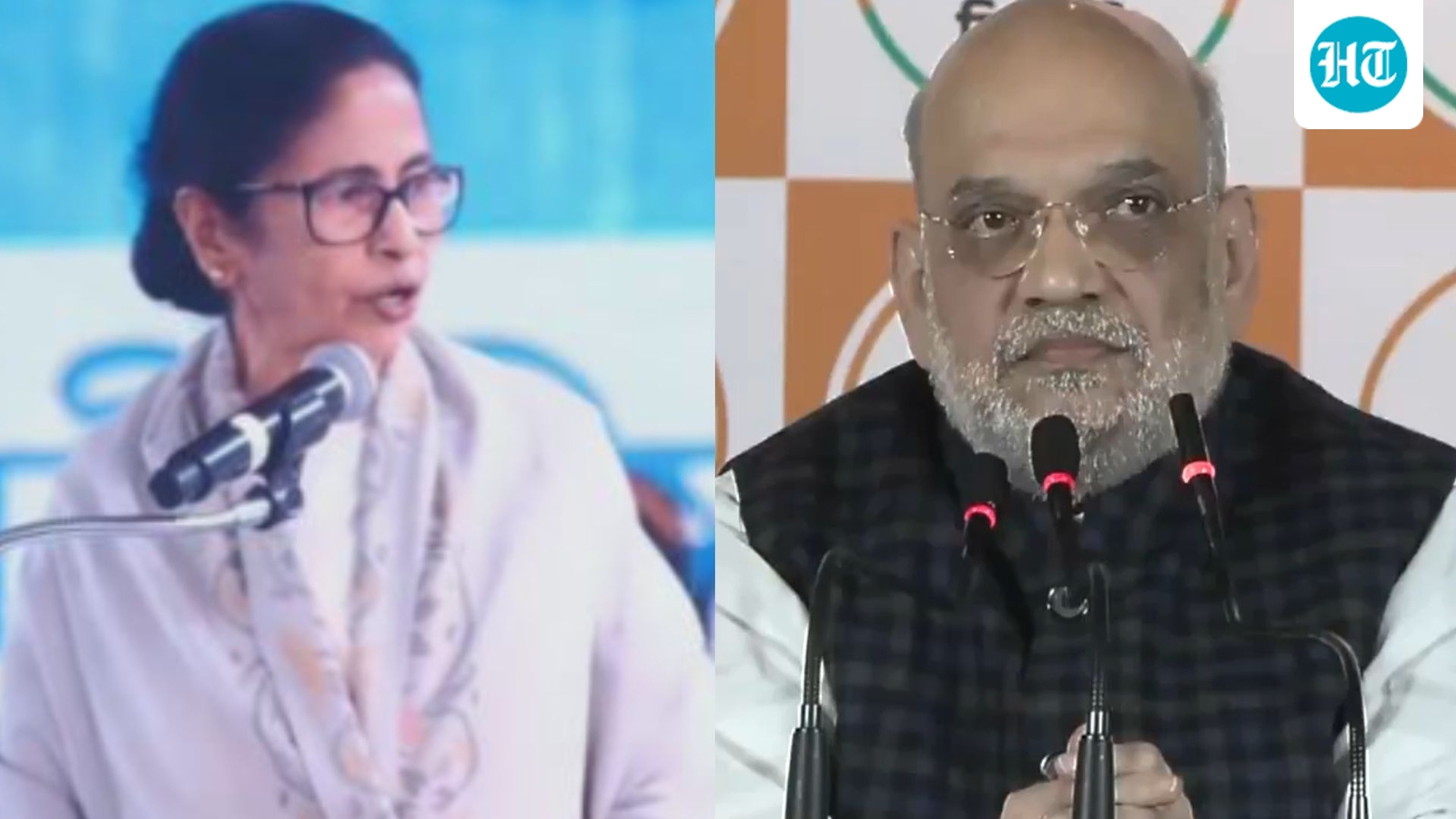 ‘Give BJP a chance’: Amit Shah, Mamata Banerjee trade barbs in Bengal ahead of 2026 polls