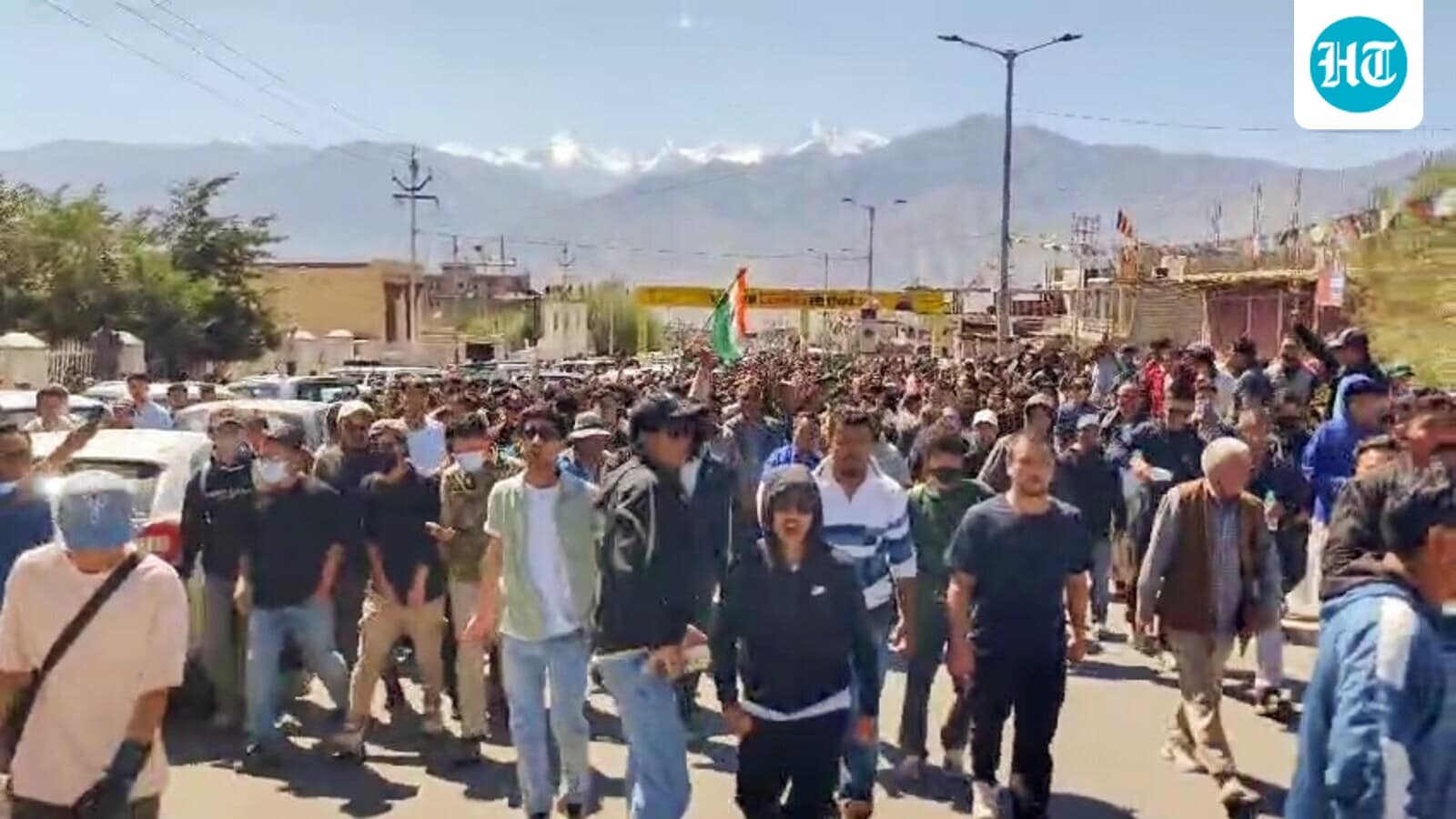 Ladakh protest live updates: Statehood agitation turns violent in Leh, BJP office torched