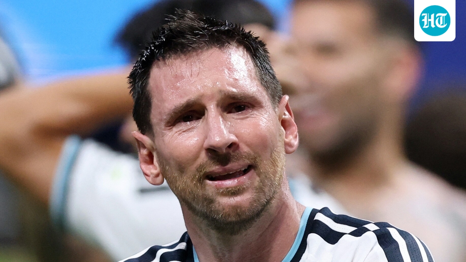 Lionel Messi fails to hold back tears after breaking Diego Maradona's World Cup record as Argentina enter quarte-final