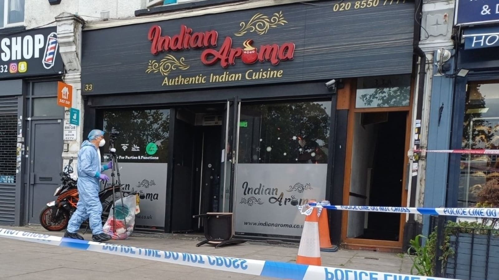 Indian restaurant attacked in London: 15-year-old boy and man held for suspected arson