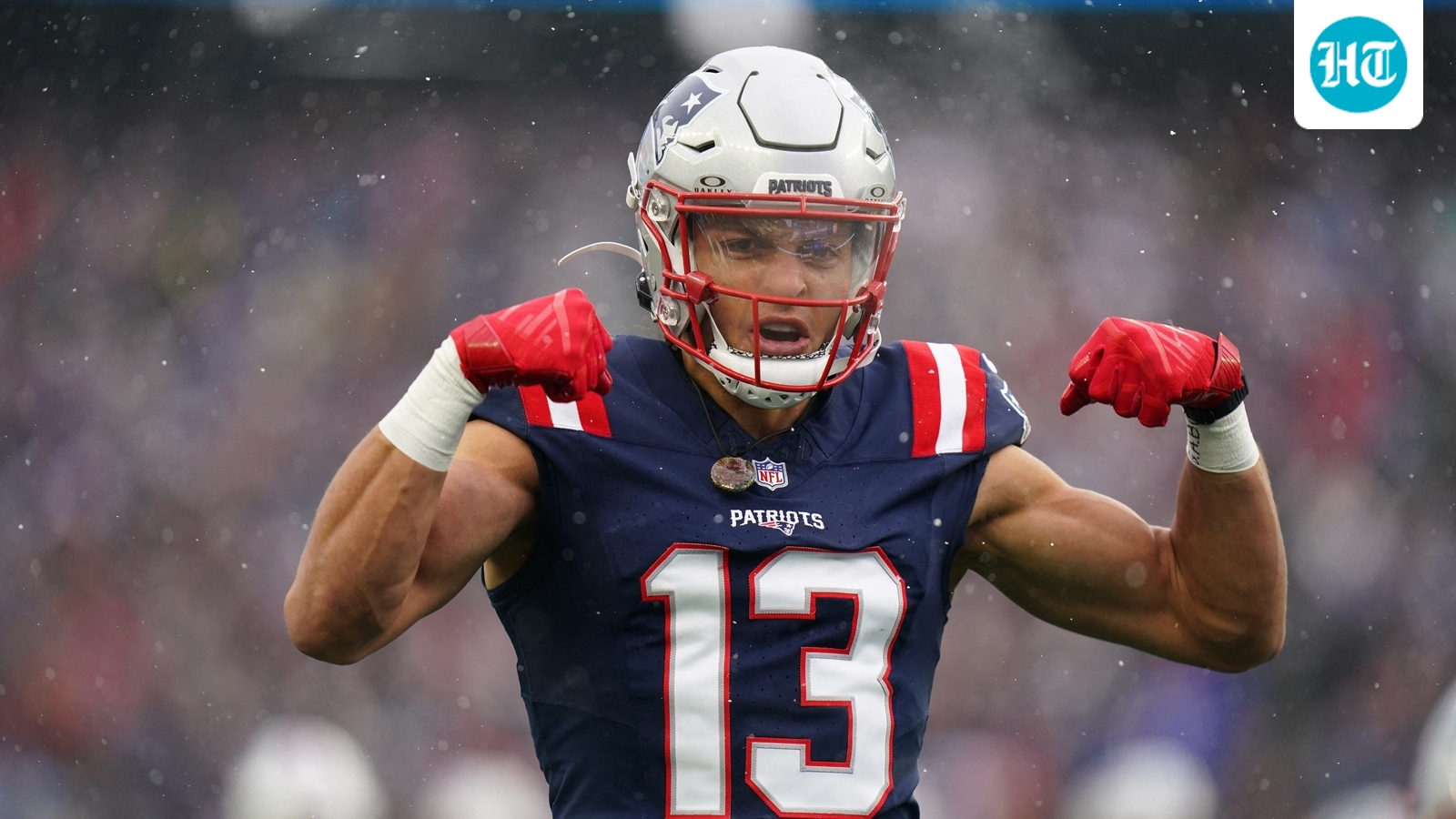 Mack Hollins injury news: Why Patriots star arrived barefoot for Broncos game, chanting ‘Warriors, come out to play’