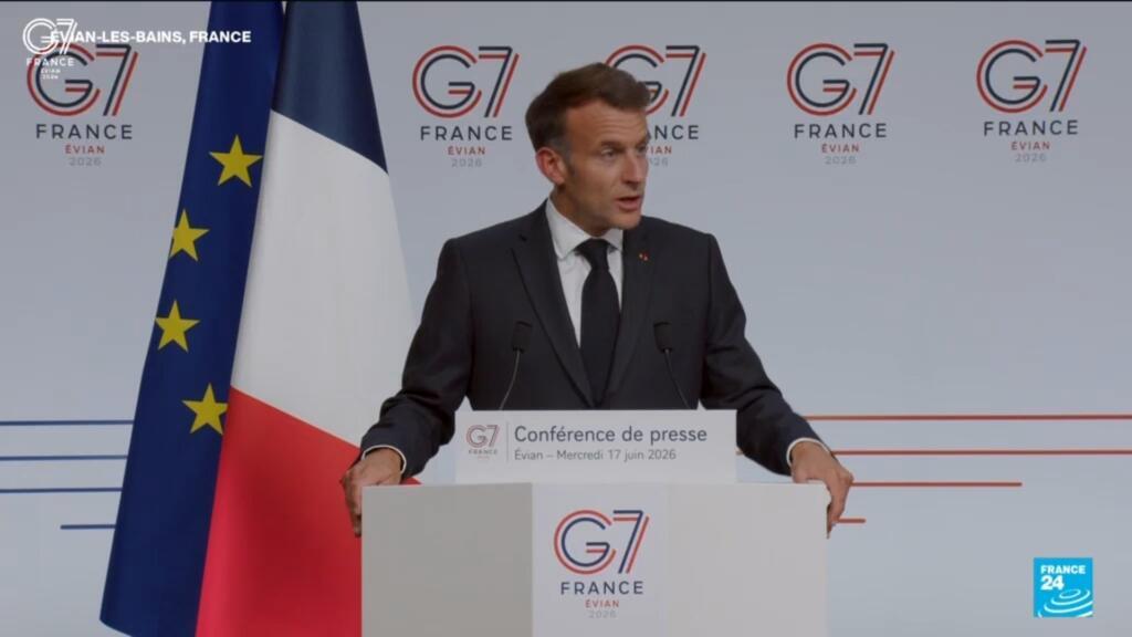 Watch live: Macron speaks at the close of the G7 summit in Evian-les-Bains