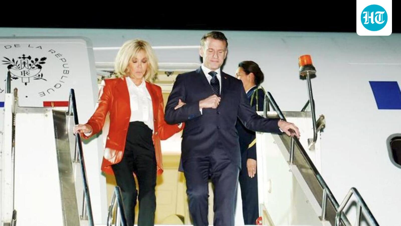 AI Summit: French President Macron arrives in Mumbai for bilateral talks