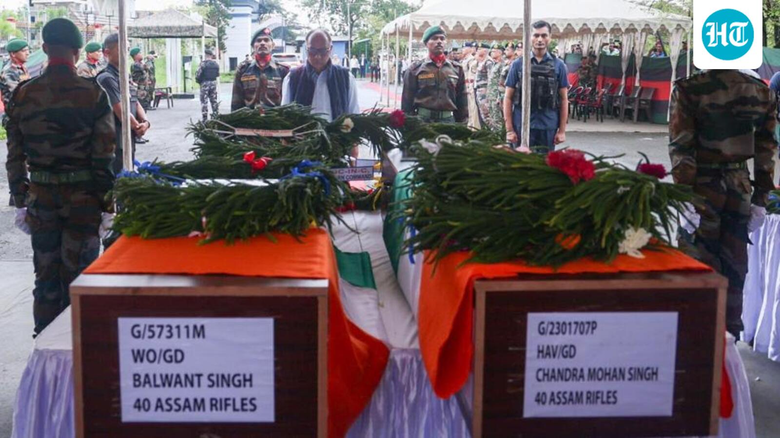 Manipur CM pays tribute to Assam Rifles personnel killed in Ukhrul ambush