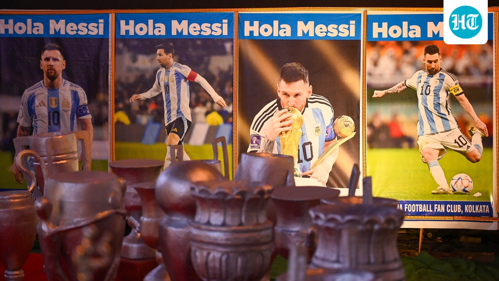 Kolkata forgets sleep, December chill as Lionel Messi lands at 2:26 am; airport, street, hotel turn mini Argentina