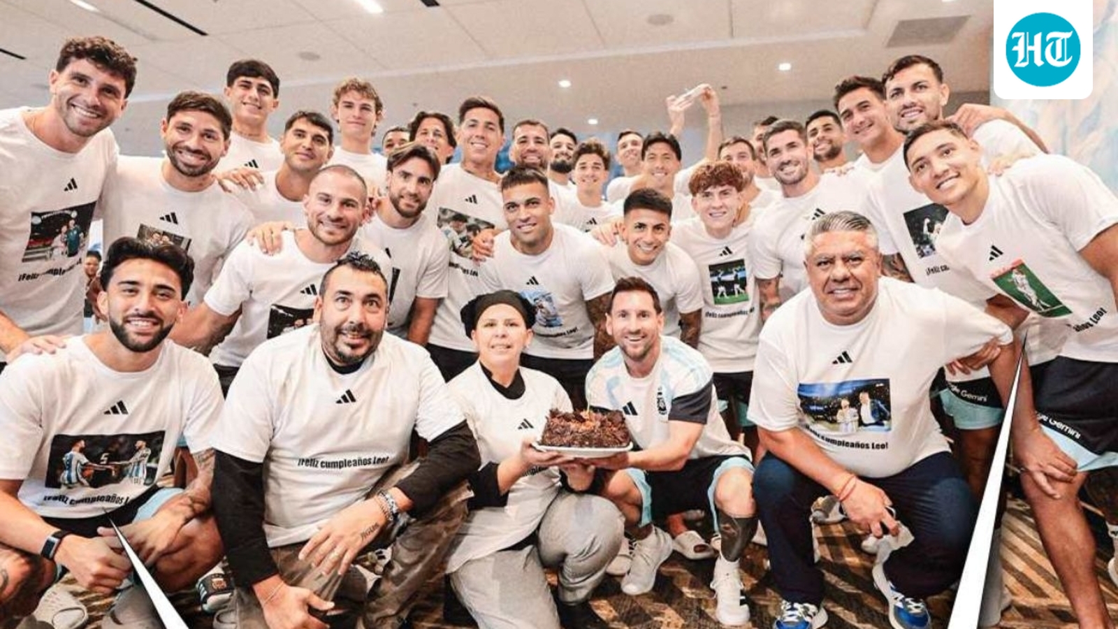 Lionel Messi saluted with special birthday t-shirts as Argentina teammates send emotional message: ‘Changed our lives’