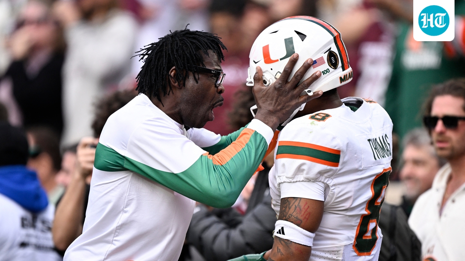 Michael Irvin celebrates Miami, Carson Beck's CFP win vs Texas in unique style, fans amused - Video