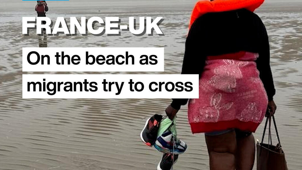 FRANCE-UK: On the beach as migrants try to cross the Channel