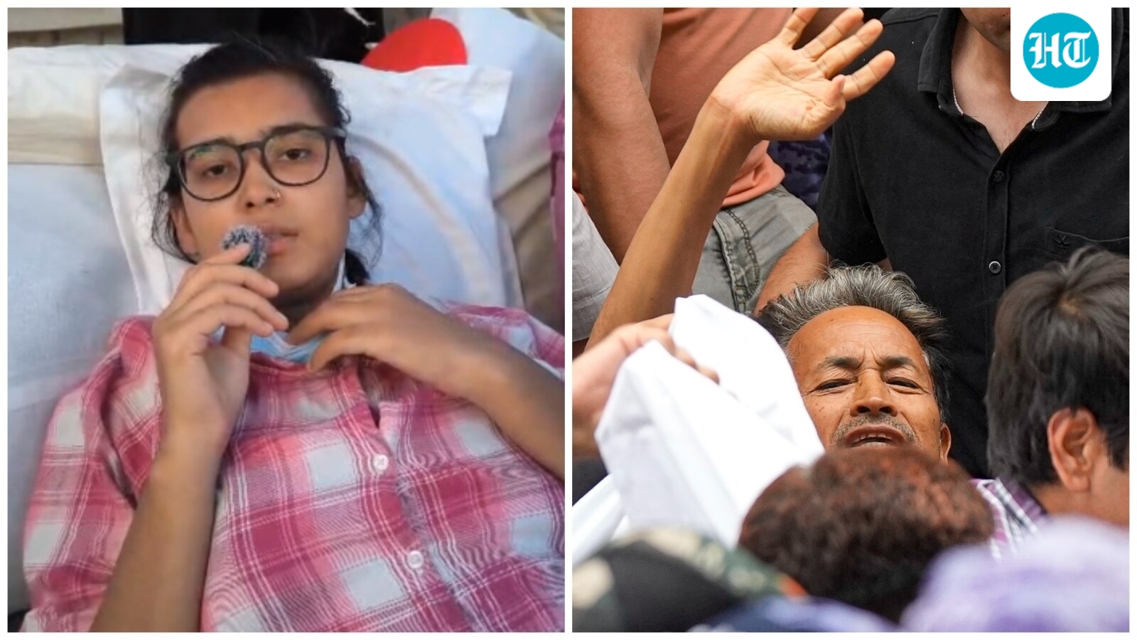 JNU's Neha Bora continues hunger strike after Wangchuk moved away, alleges police crackdown