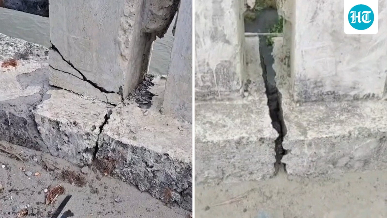 Cracks appear on bridge in Bihar's Araria after pillar subsides under load
