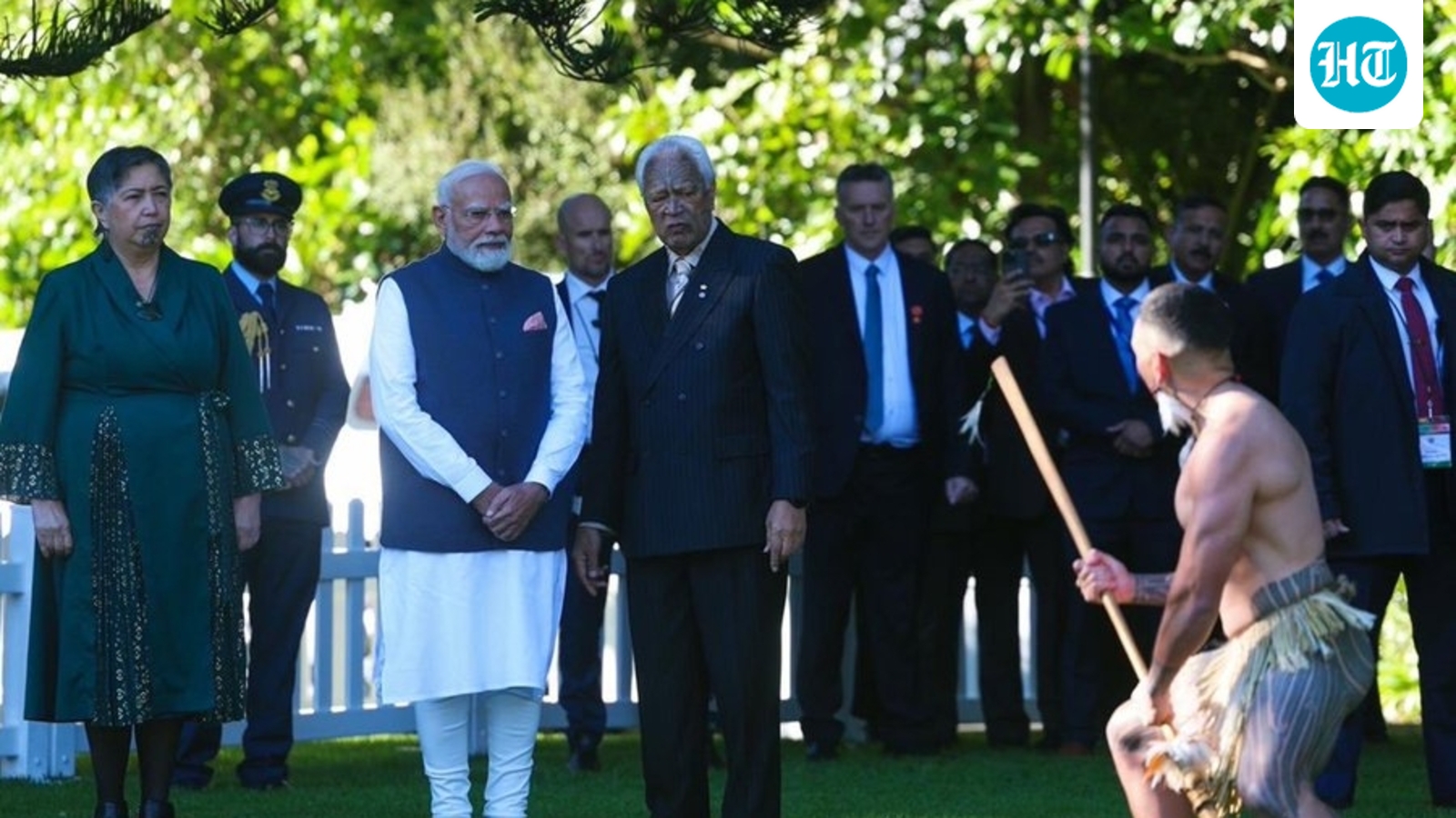 PM Modi receives traditional Maori powhiri welcome at Government House in Auckland