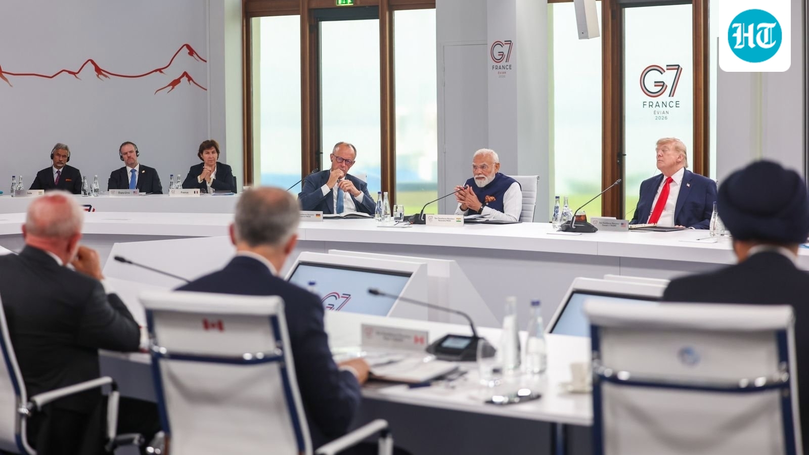 Seated next to Trump, PM Modi raises ship attacks, says must protect seafarers