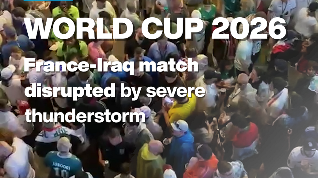 World Cup 2026: France-Iraq match disrupted amid thunderstorm