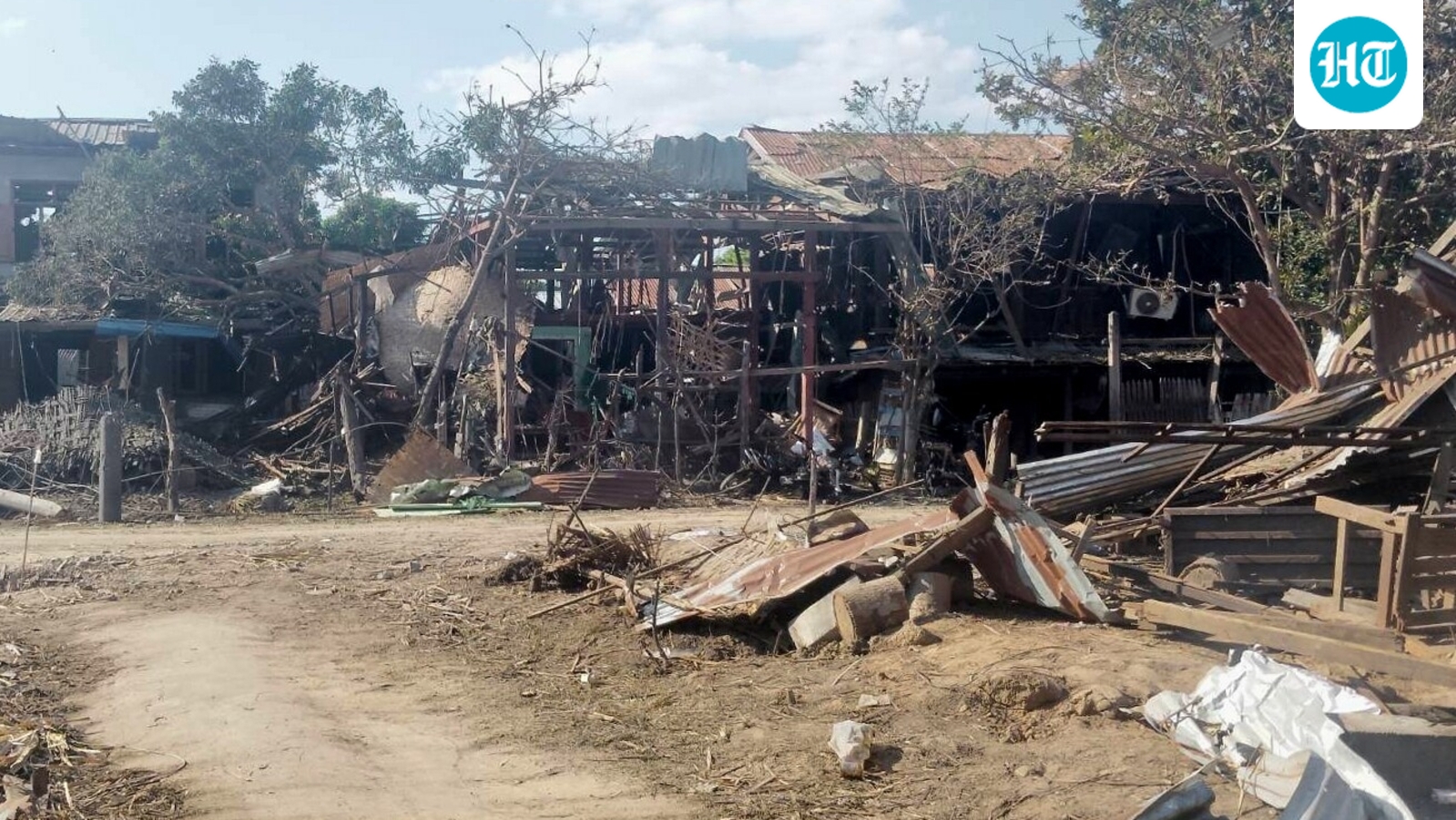 Myanmar military air strike on a tea shop kills 18 watching a football match on TV