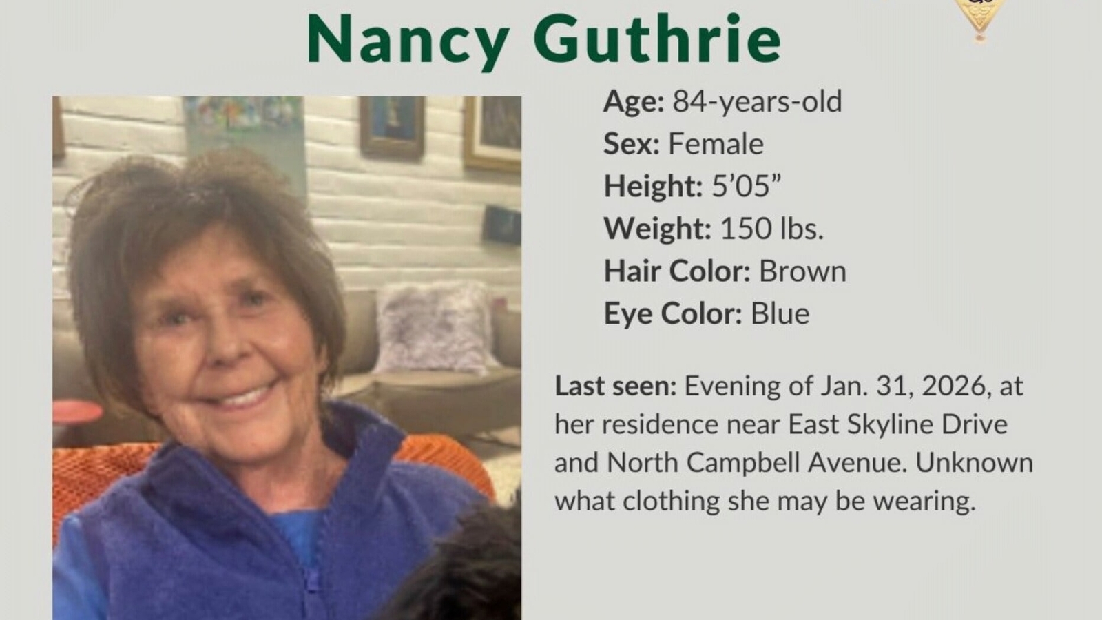Third Nancy Guthrie ransom note received, sender ready to ‘name person involved’ in exchange of…
